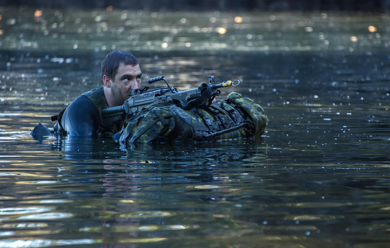 Photo wallpaper weapons, soldiers, Canadian Army Pathfinders