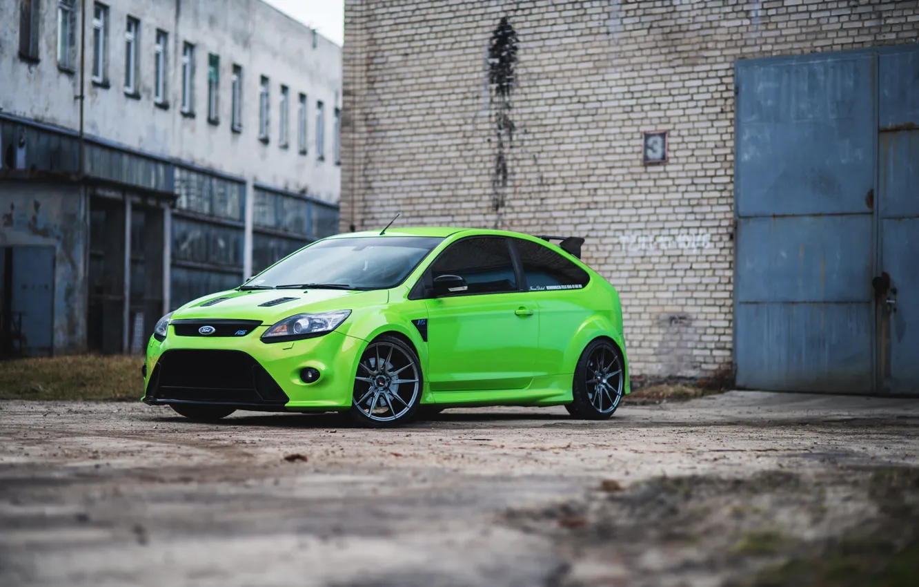 Photo wallpaper Ford, Focus, Green