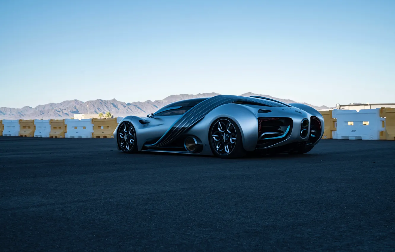 Photo wallpaper asphalt, prototype, Hyperion, 2020, XP-1, hydrogen