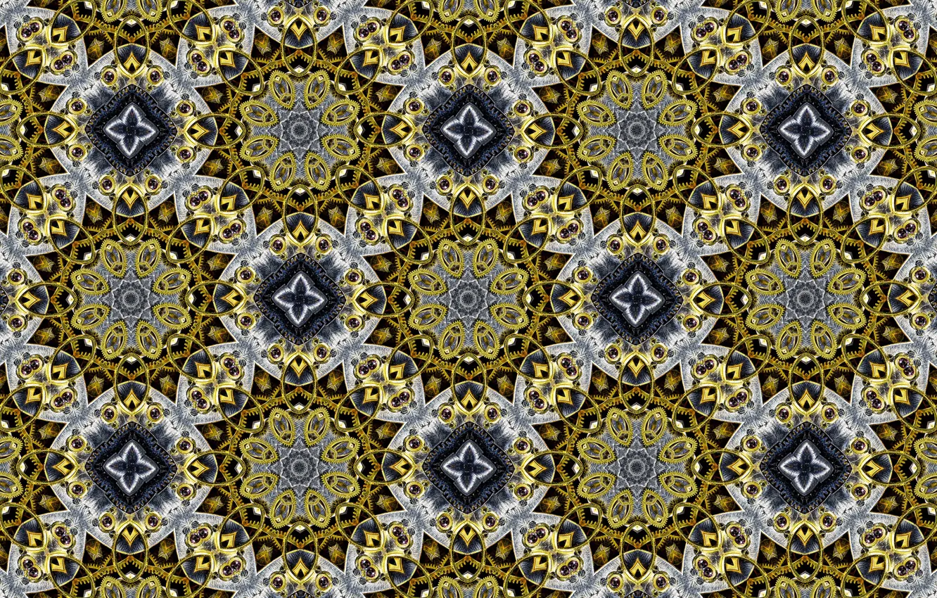 Photo wallpaper surface, pattern, color, figure, form, kaleidoscope