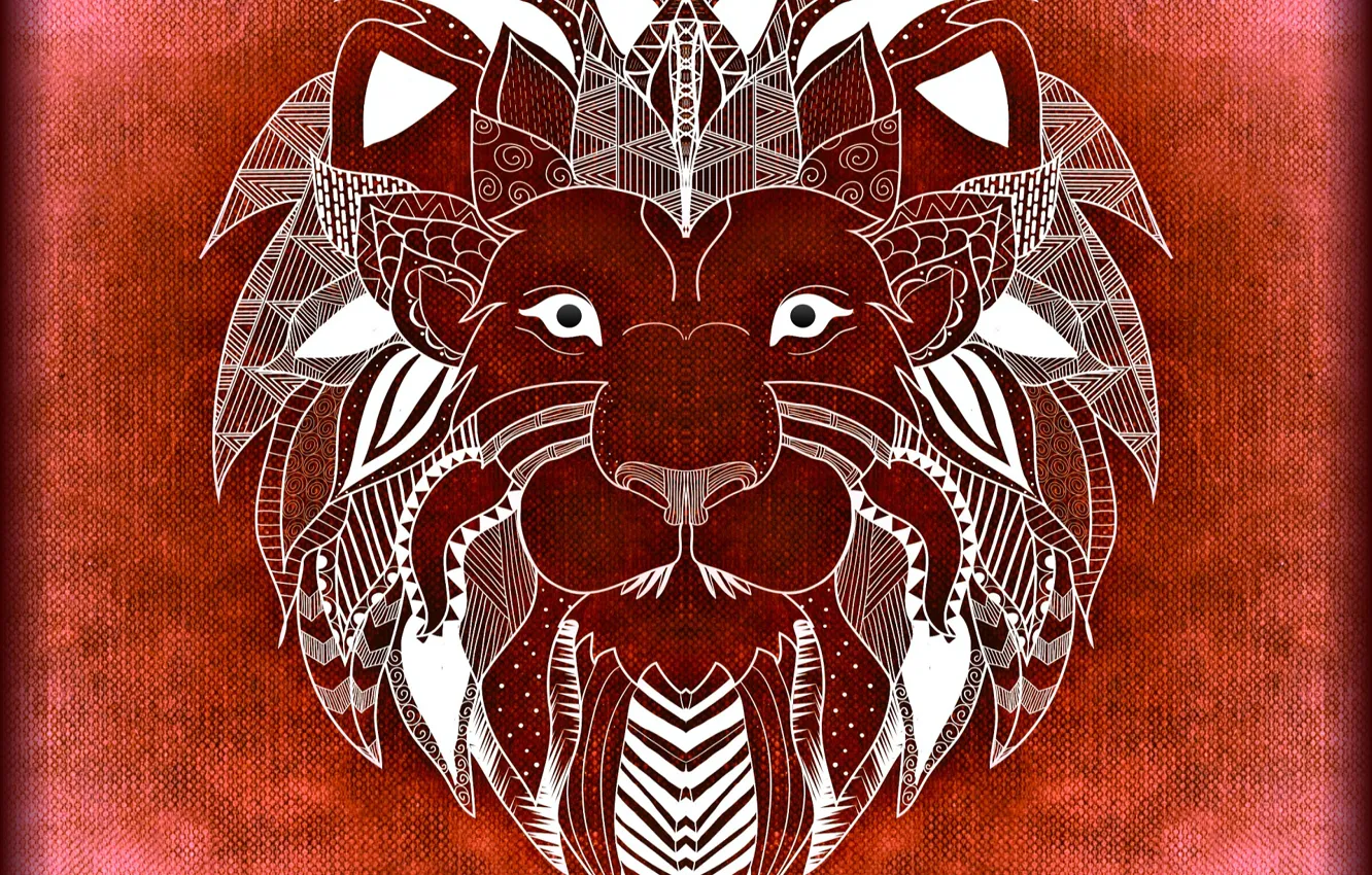 Photo wallpaper fantasy, Leo, king