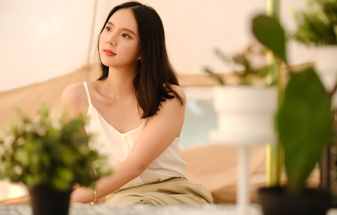 Photo wallpaper China, girl, sexy, girls, woman, model, asian, cute