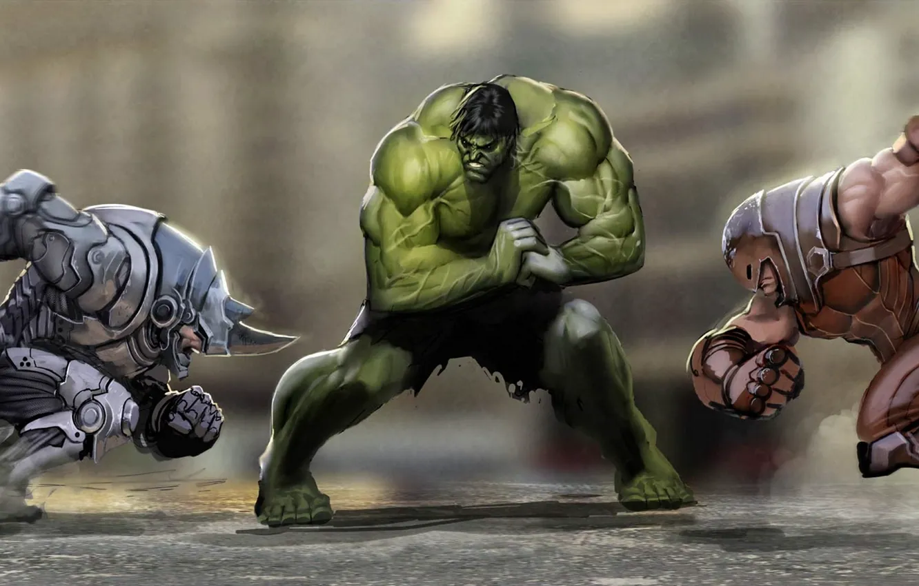 Photo wallpaper battle, Hulk, Hulk, Marvel, comic, fight, comics, Juggernaut