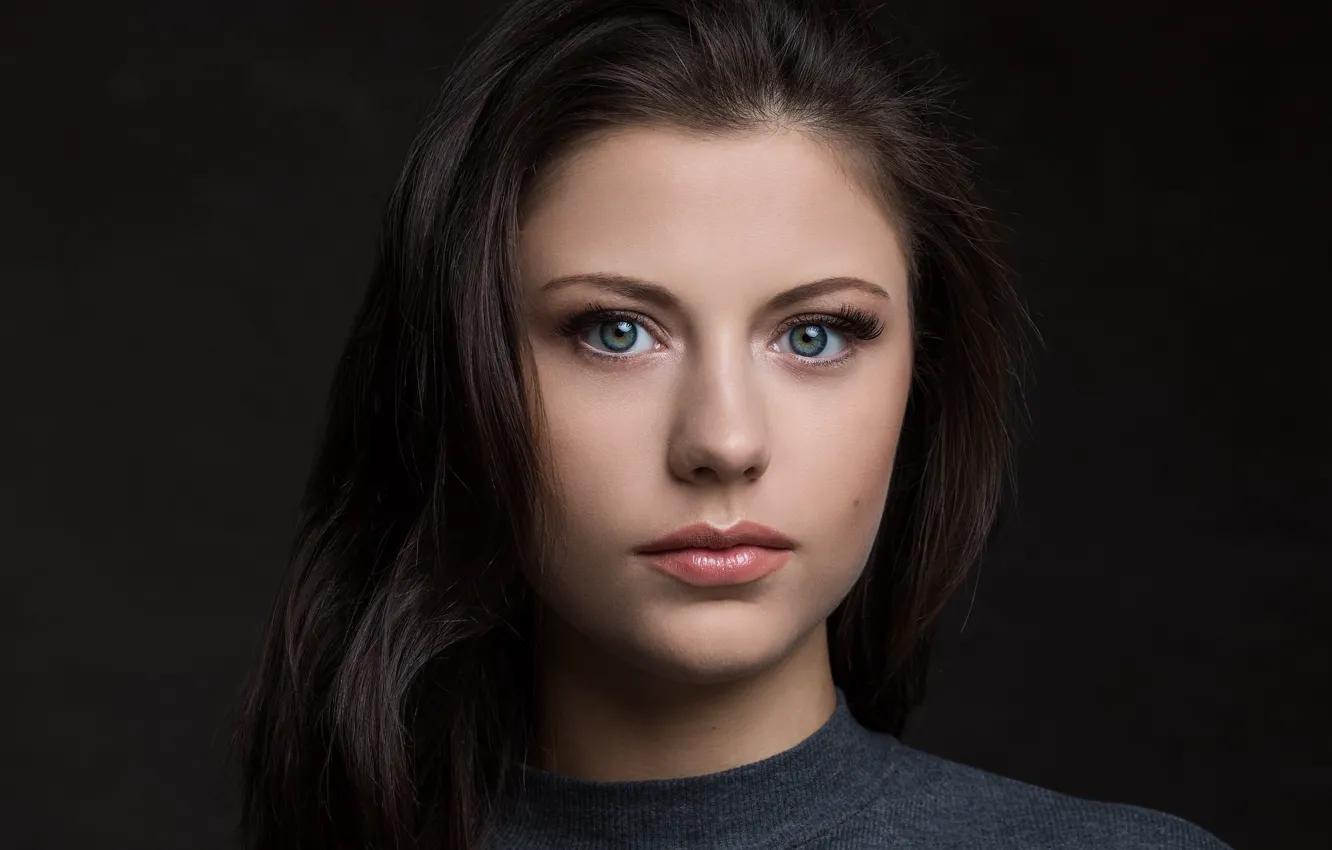 Photo wallpaper look, girl, portrait, Vicky