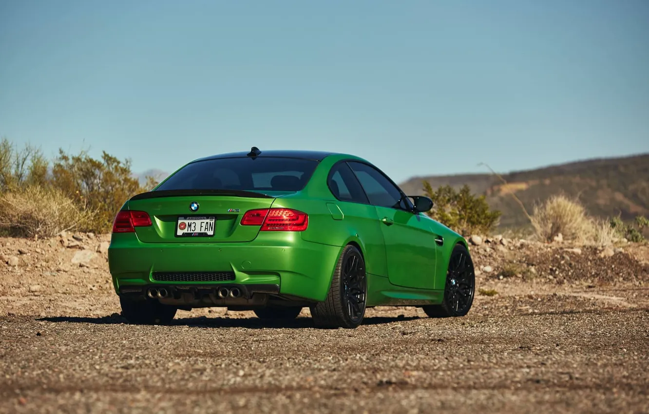 Photo wallpaper E92, Rear view, M3 Competition