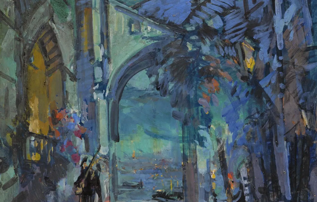 Photo wallpaper picture, Venice, impressionism, the urban landscape, Konstantin Korovin