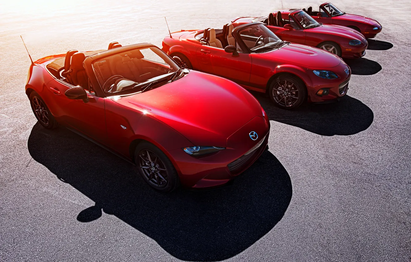 Photo wallpaper Mazda, convertible, Mazda, Cabrio, MX-5