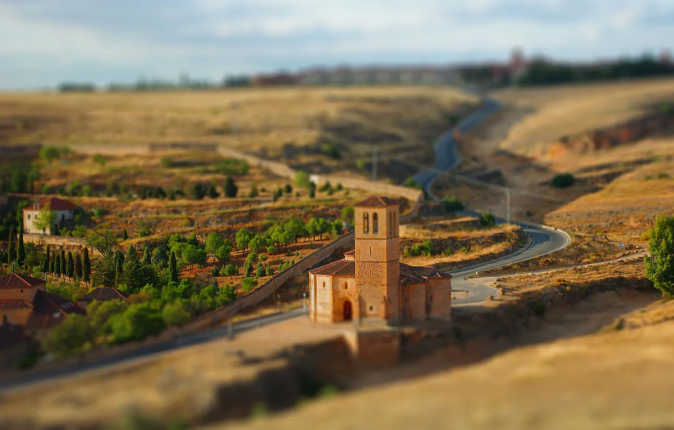 Photo wallpaper the city, temple, Veracruz, Veracruz, tiltshift