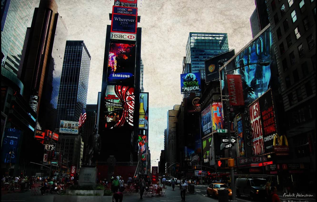 Photo wallpaper the city, New York, USA, Times Square