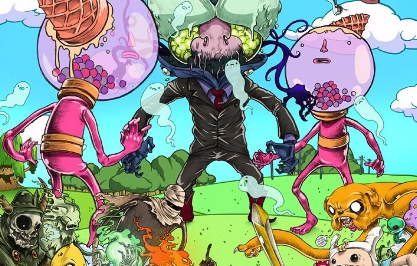 Photo wallpaper the devil, tin, adventure time, The animated series