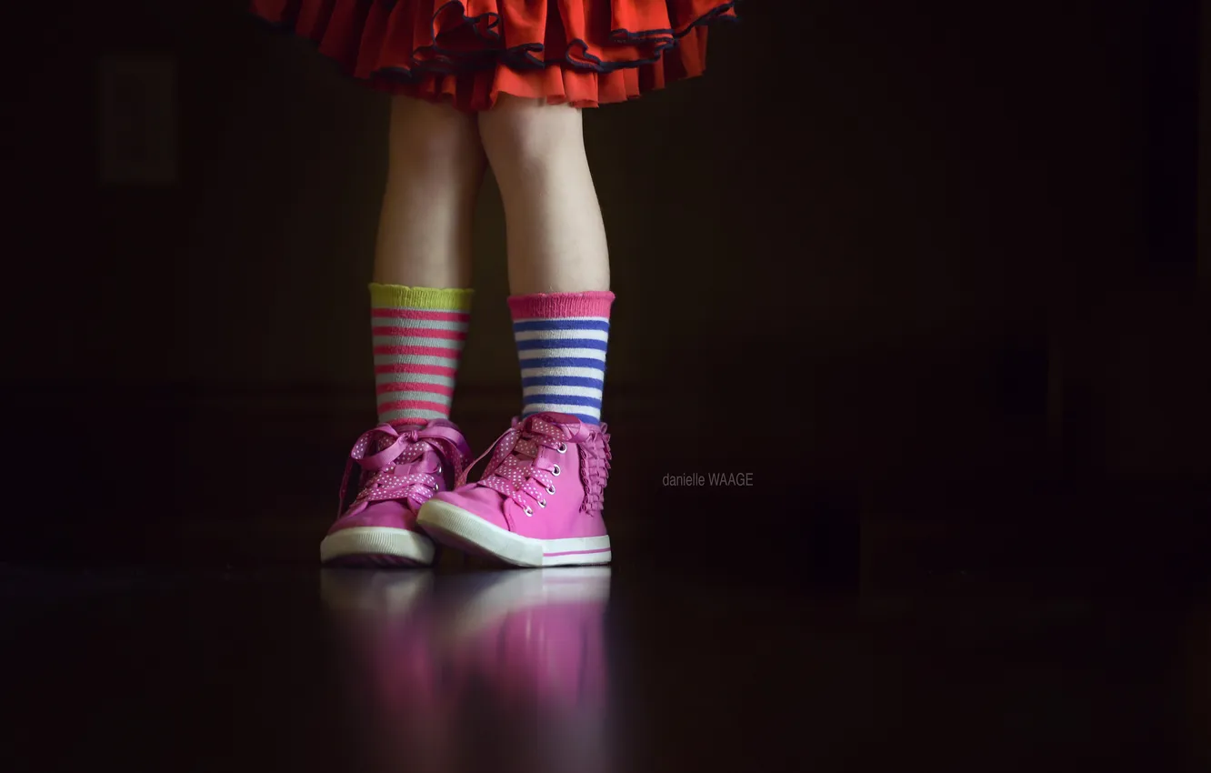 Photo wallpaper mood, feet, girl