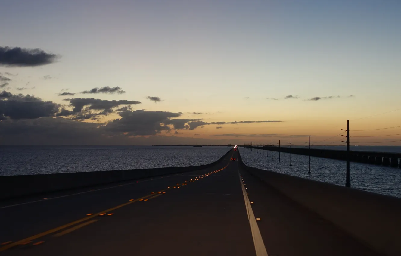 Photo wallpaper bridge, Key West, Florida Keys