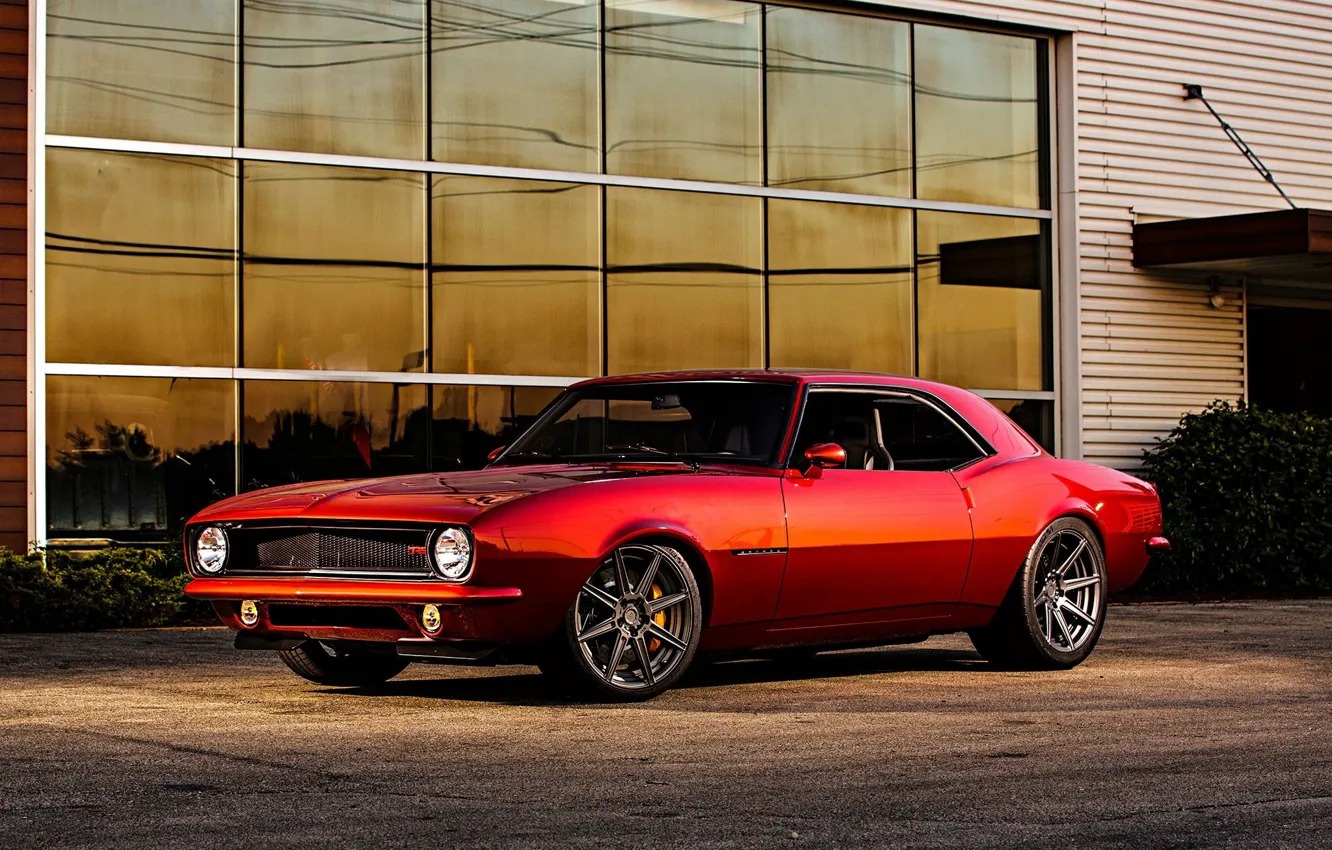 Photo wallpaper Chevrolet, Muscle, Camaro, Coupe, Tuning, 1968