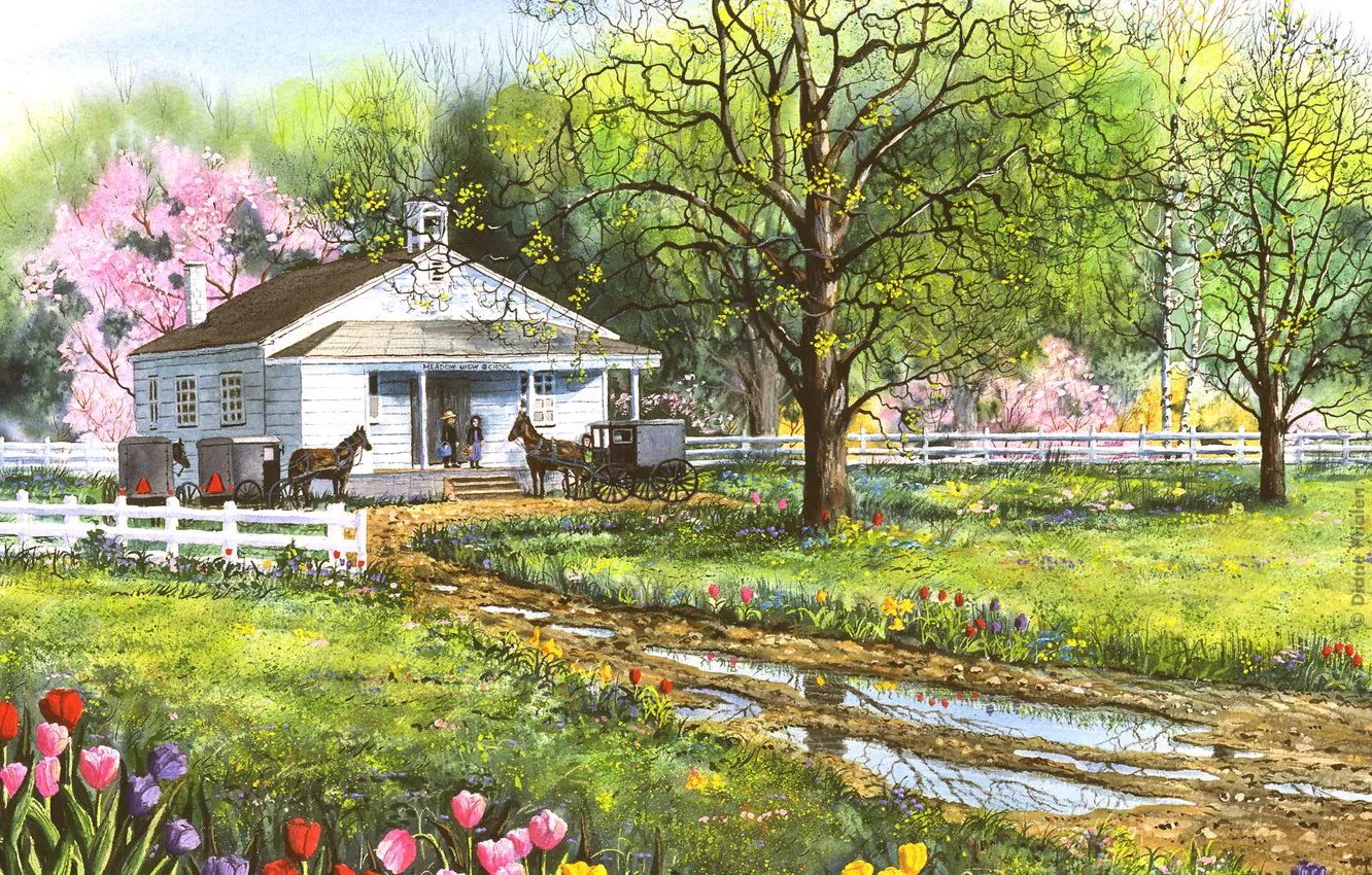 Photo wallpaper art, painting, Phalen
