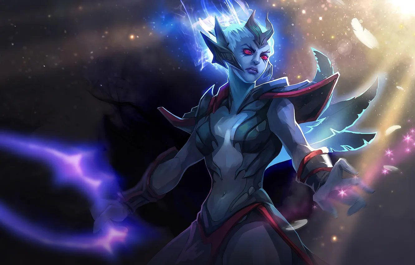 Photo wallpaper dota 2, Vengeful Spirit, Skywrath, Shendelzare