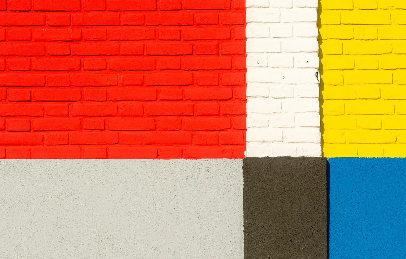 Photo wallpaper color, wall, texture, bricks