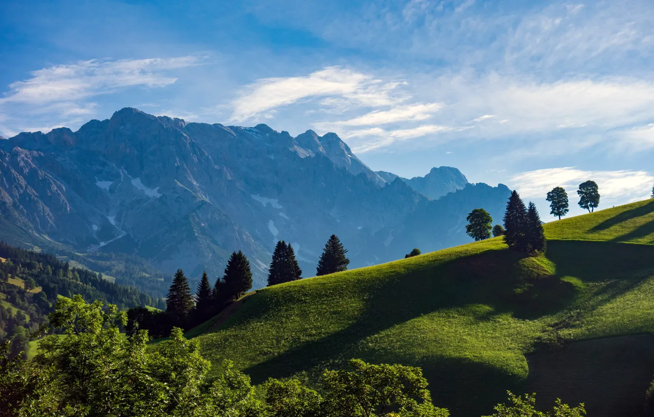 Photo wallpaper mountains, Austria, High king, Served
