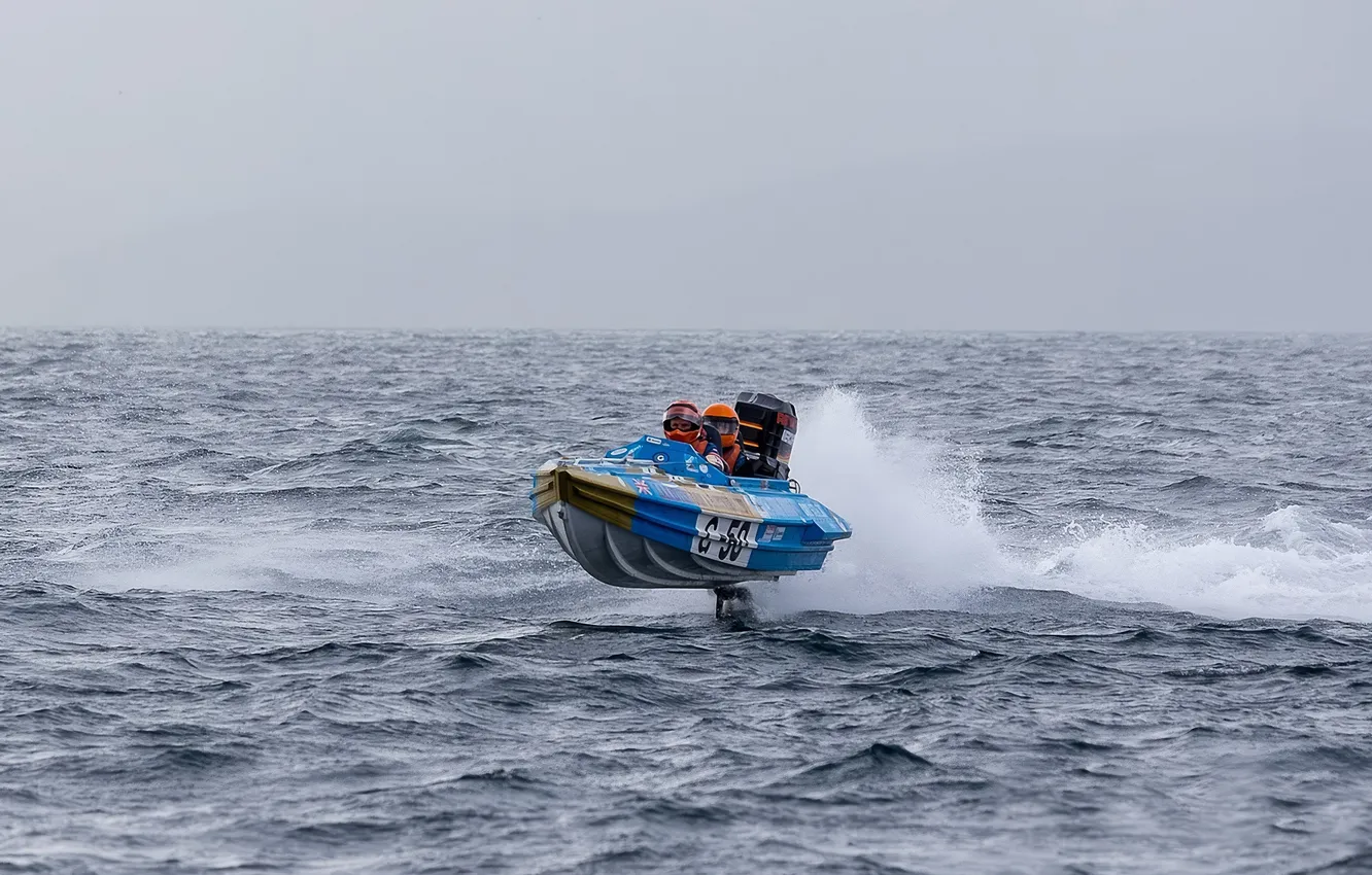 Photo wallpaper race, boat, speed