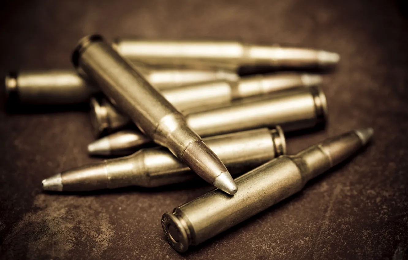 Photo wallpaper cartridges, caliber, a bunch