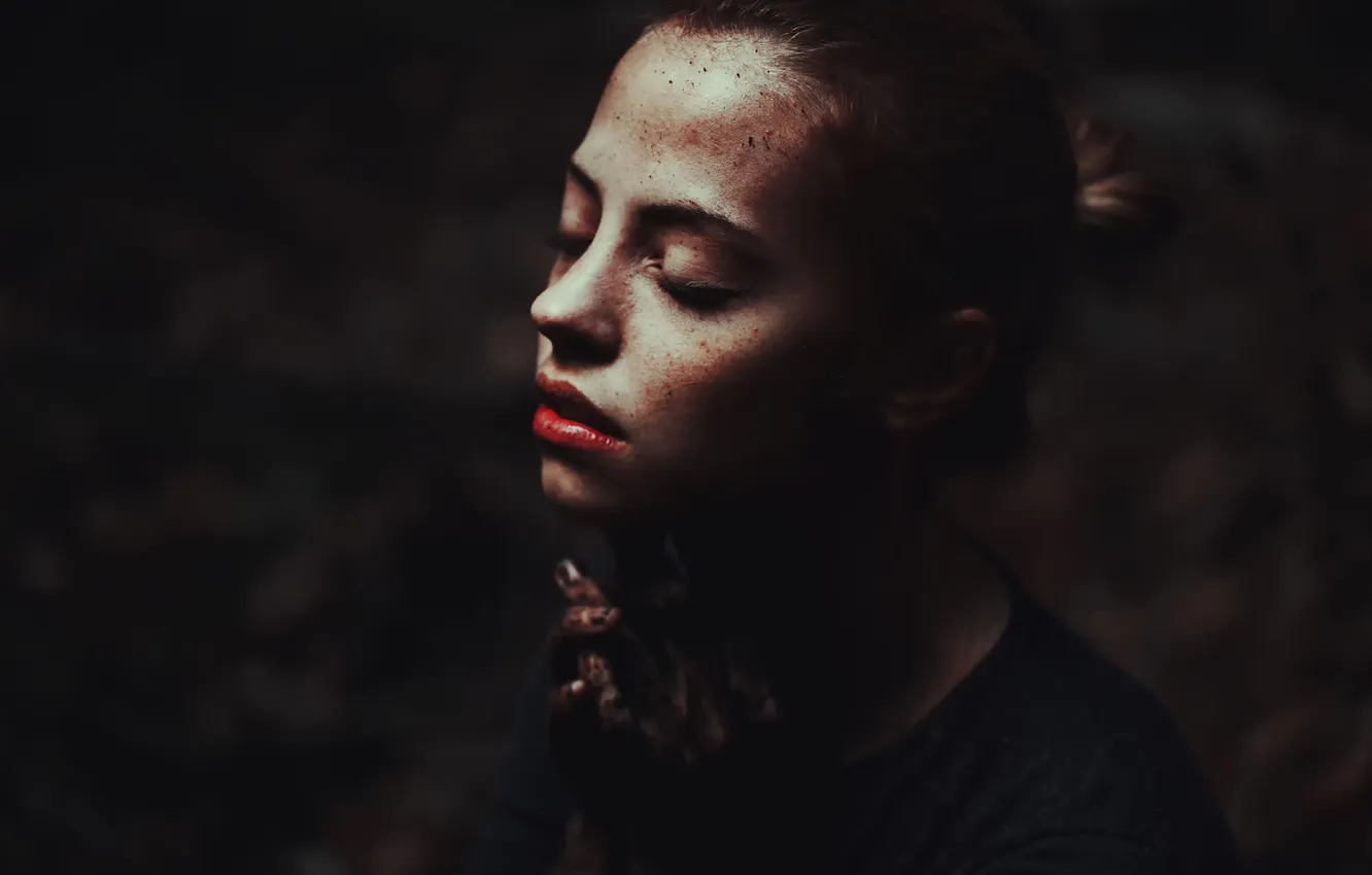 Photo wallpaper look, portrait, Sandra-2