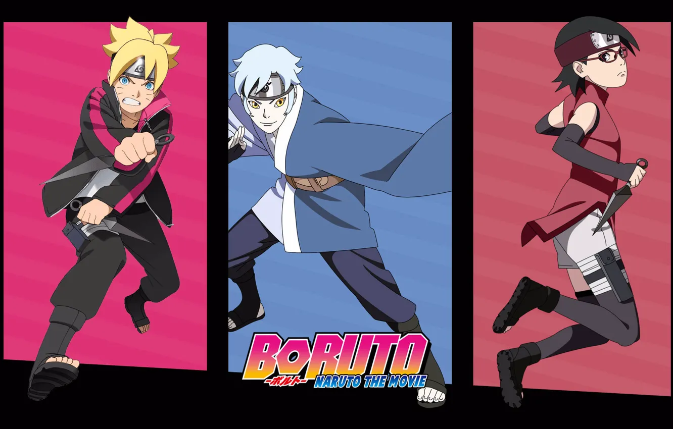 Photo wallpaper Boruto: Naruto the Movie, Sarada, Boruto, Mitsuki, Team konokhomaru