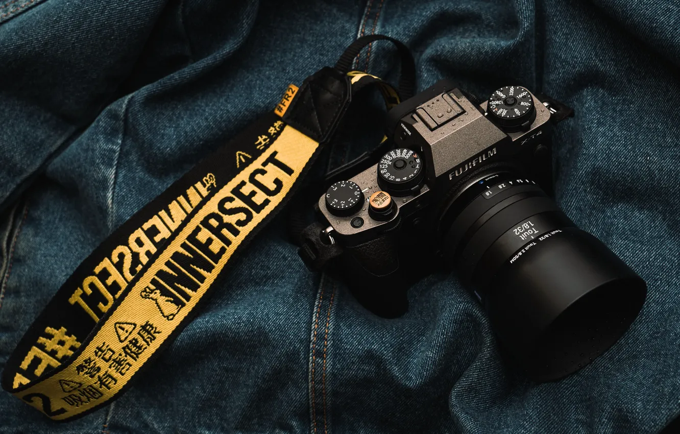 Photo wallpaper lens, camera, Fujifilm, X-T4