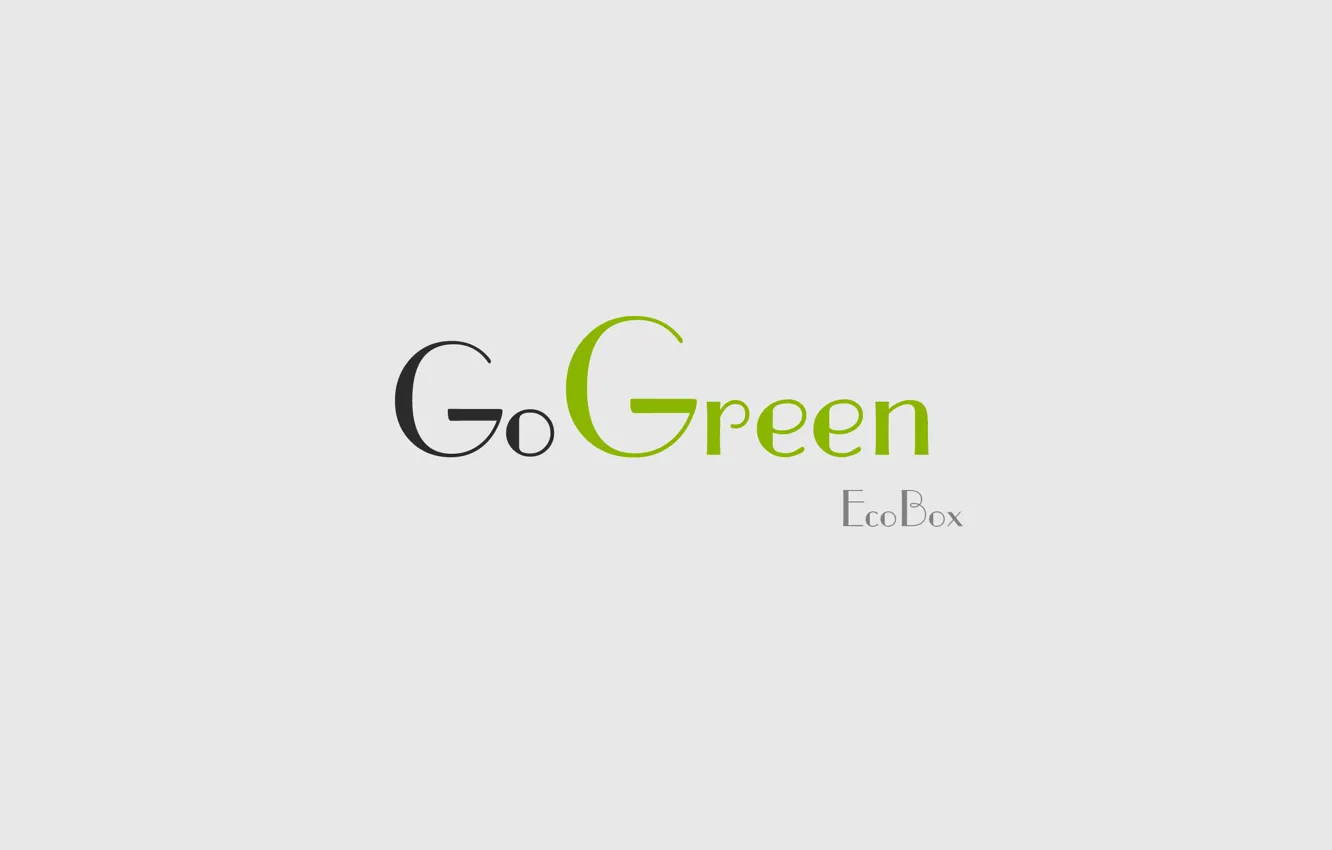 Photo wallpaper Green, ecology, EcoBox