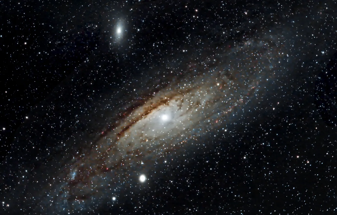 Photo wallpaper space, stars, Galaxy, Andromeda