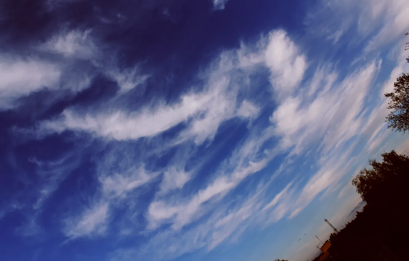 Photo wallpaper the sky, dream, clouds, pattern