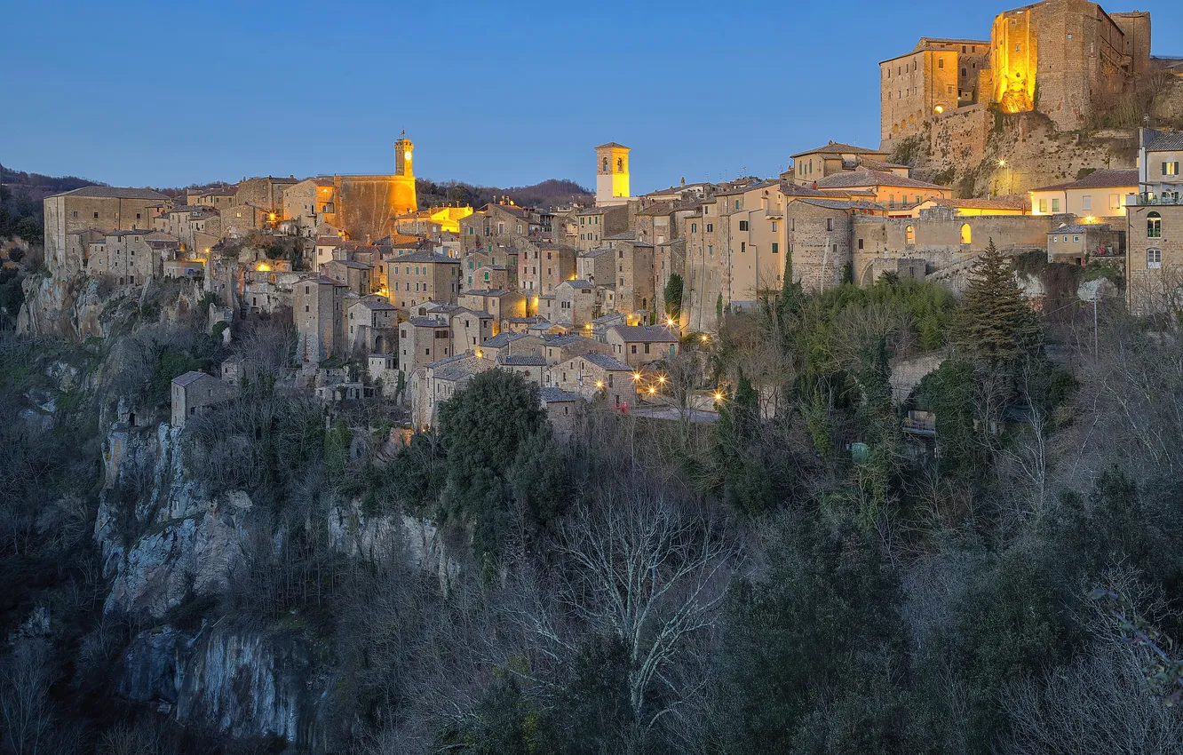 Photo wallpaper Italy, Tuscany, Sorano