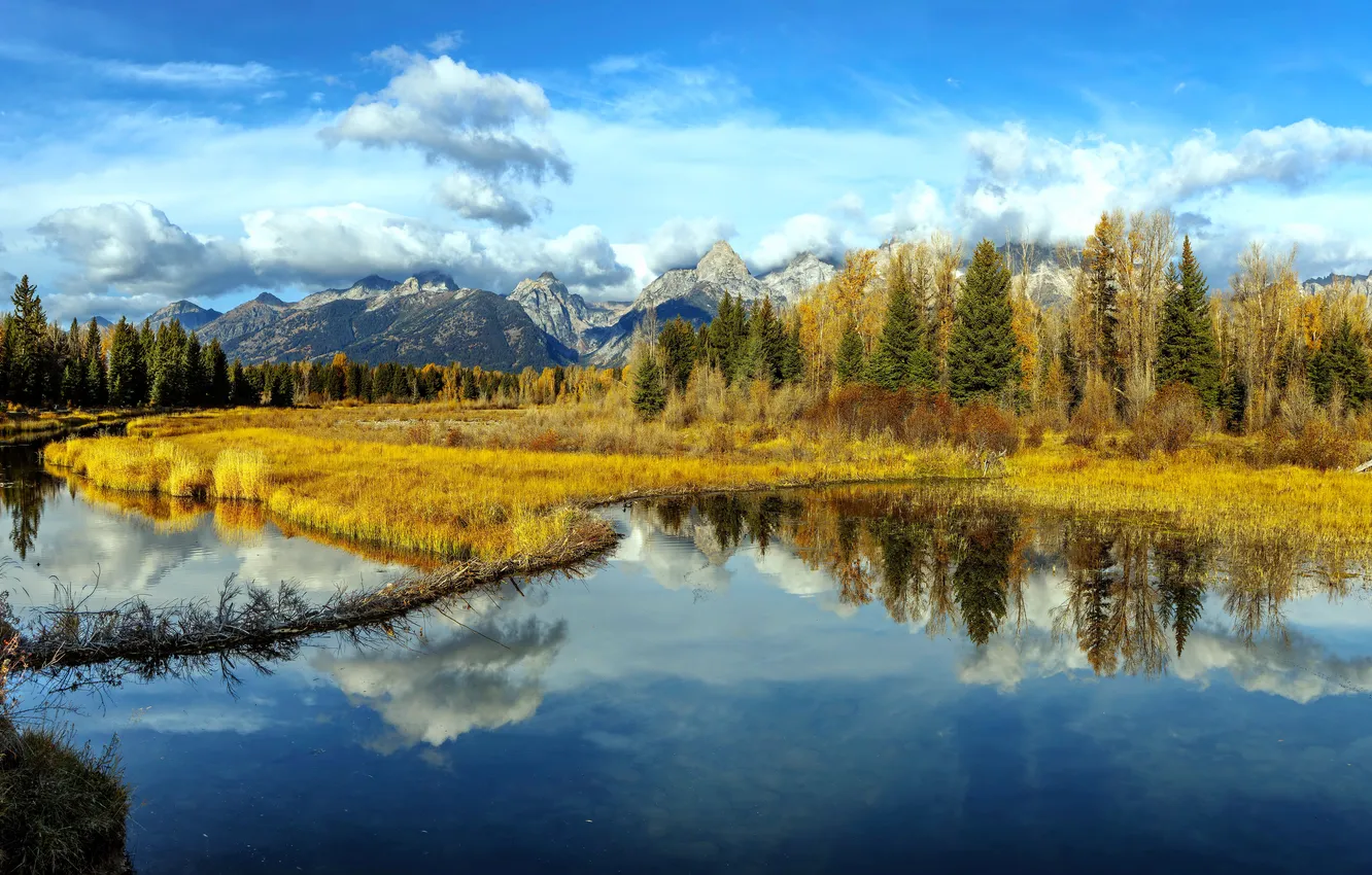 Photo wallpaper United States, Wyoming, Beaver Creek