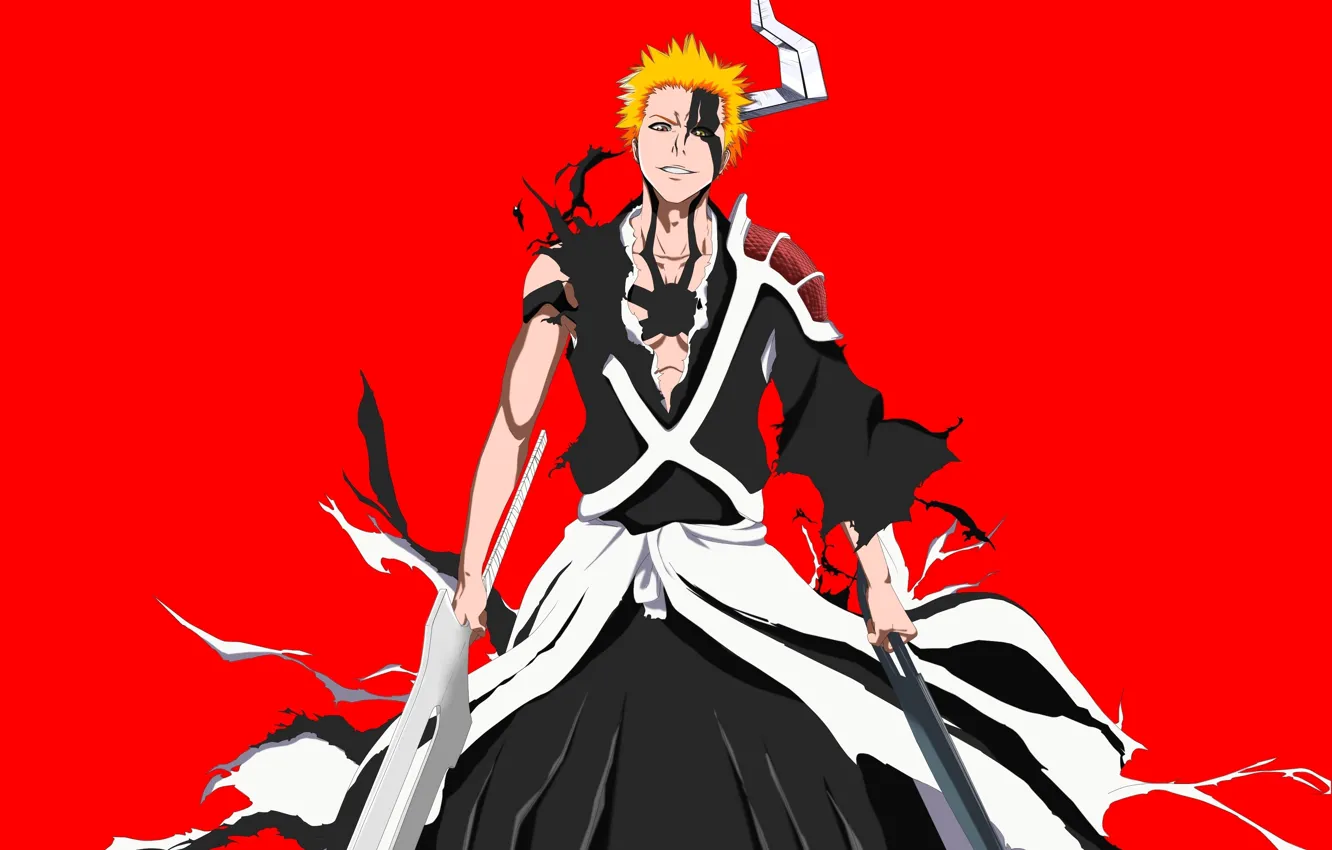 Photo wallpaper battlefield, sword, game, Bleach, anime, ken, bankai, asian