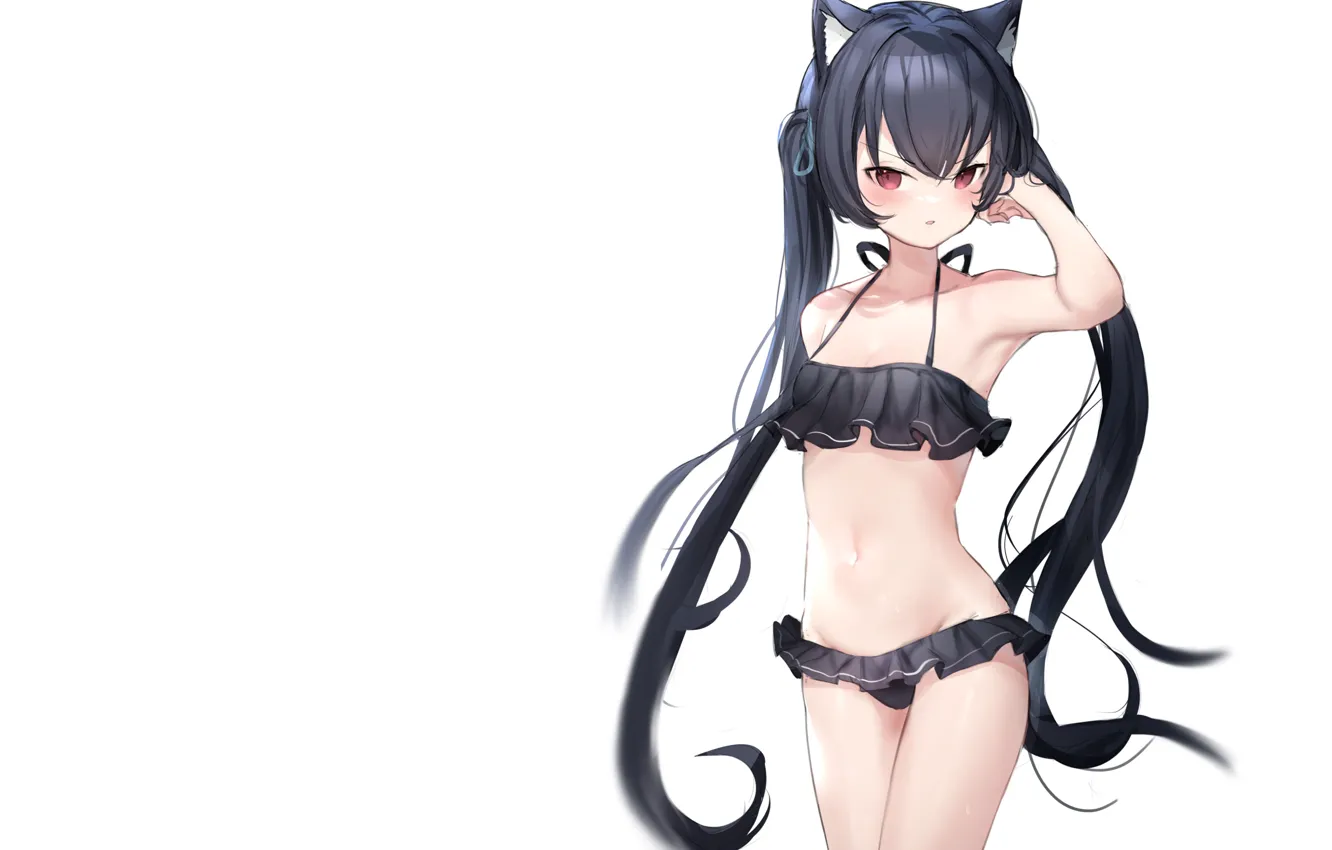 Photo wallpaper kawaii, girl, sexy, anime, babe, cute, bikini, Petite