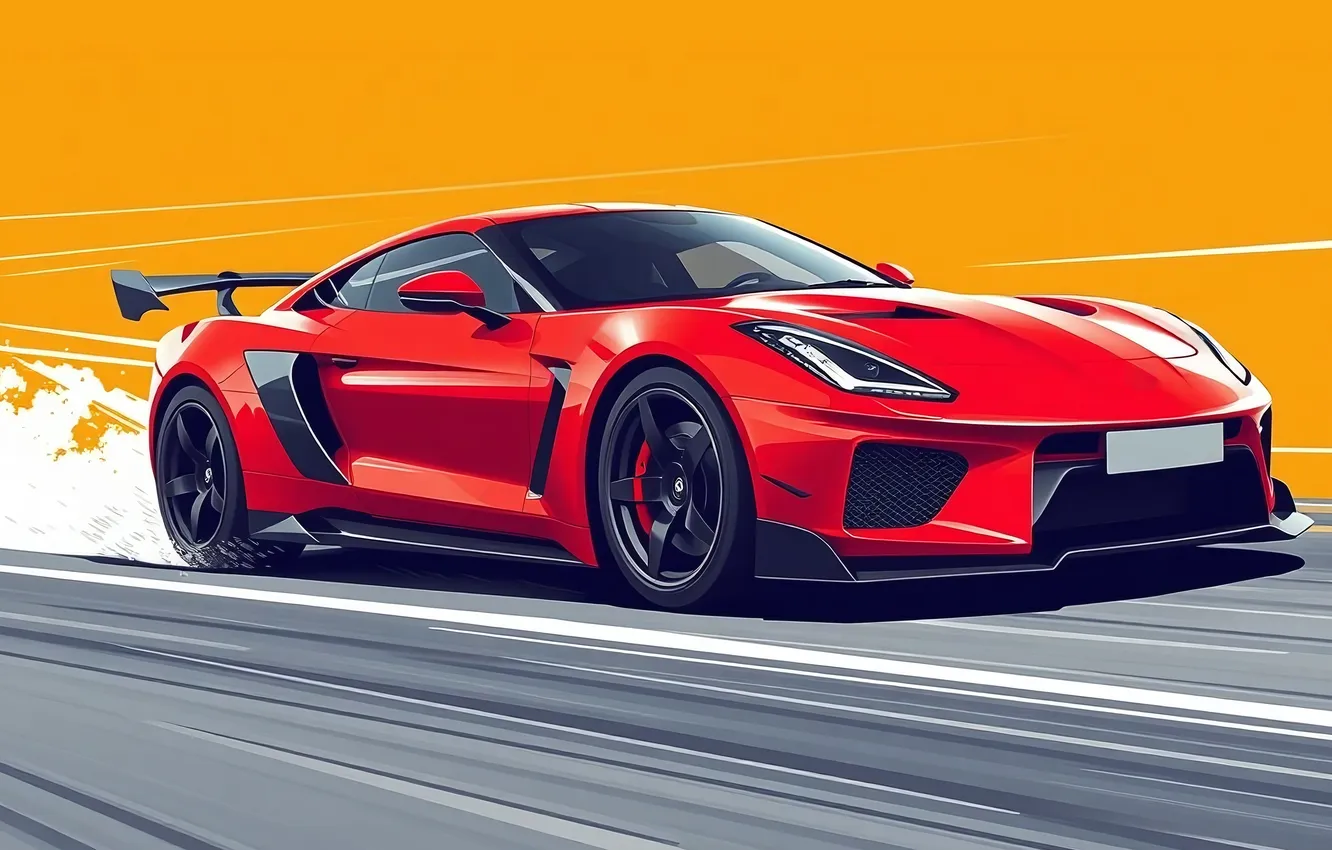 Photo wallpaper car, auto, Machine, sports