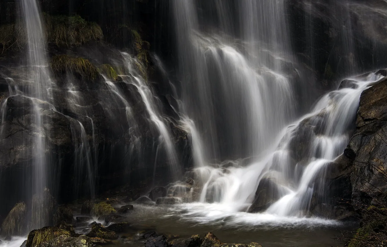 Photo wallpaper water, nature, waterfall