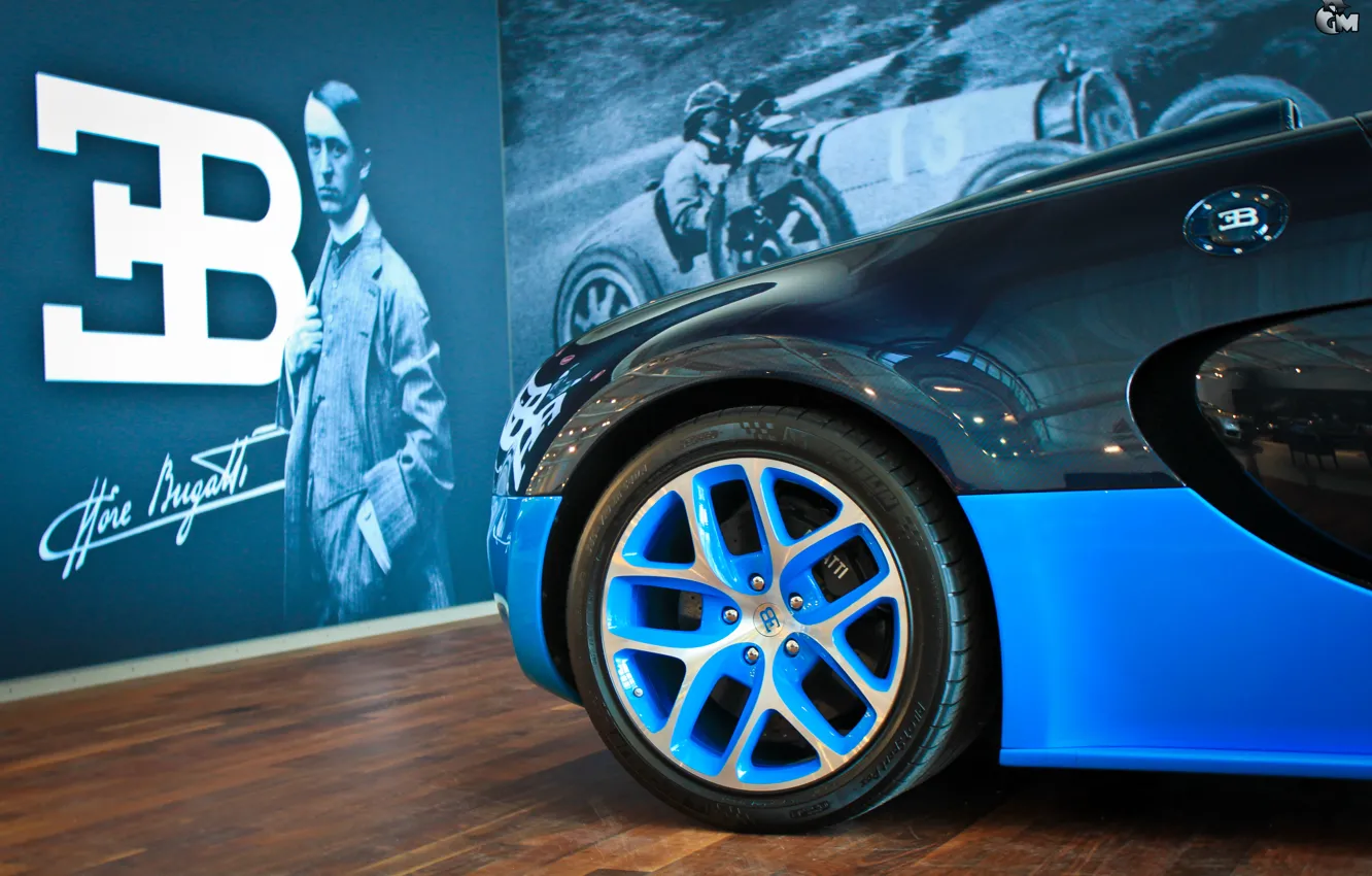 Photo wallpaper Bugatti, Veyron, Ettore Bugatti, Grand Sport Vitesse, Ettore Arco Isidoro Bugatti, The Founder Of Bugatti