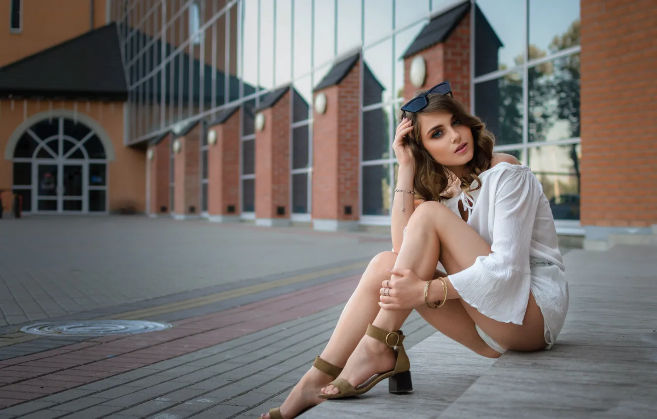 Photo wallpaper girl, sexy, model, beautiful legs, Ananda, Dmitry Medved
