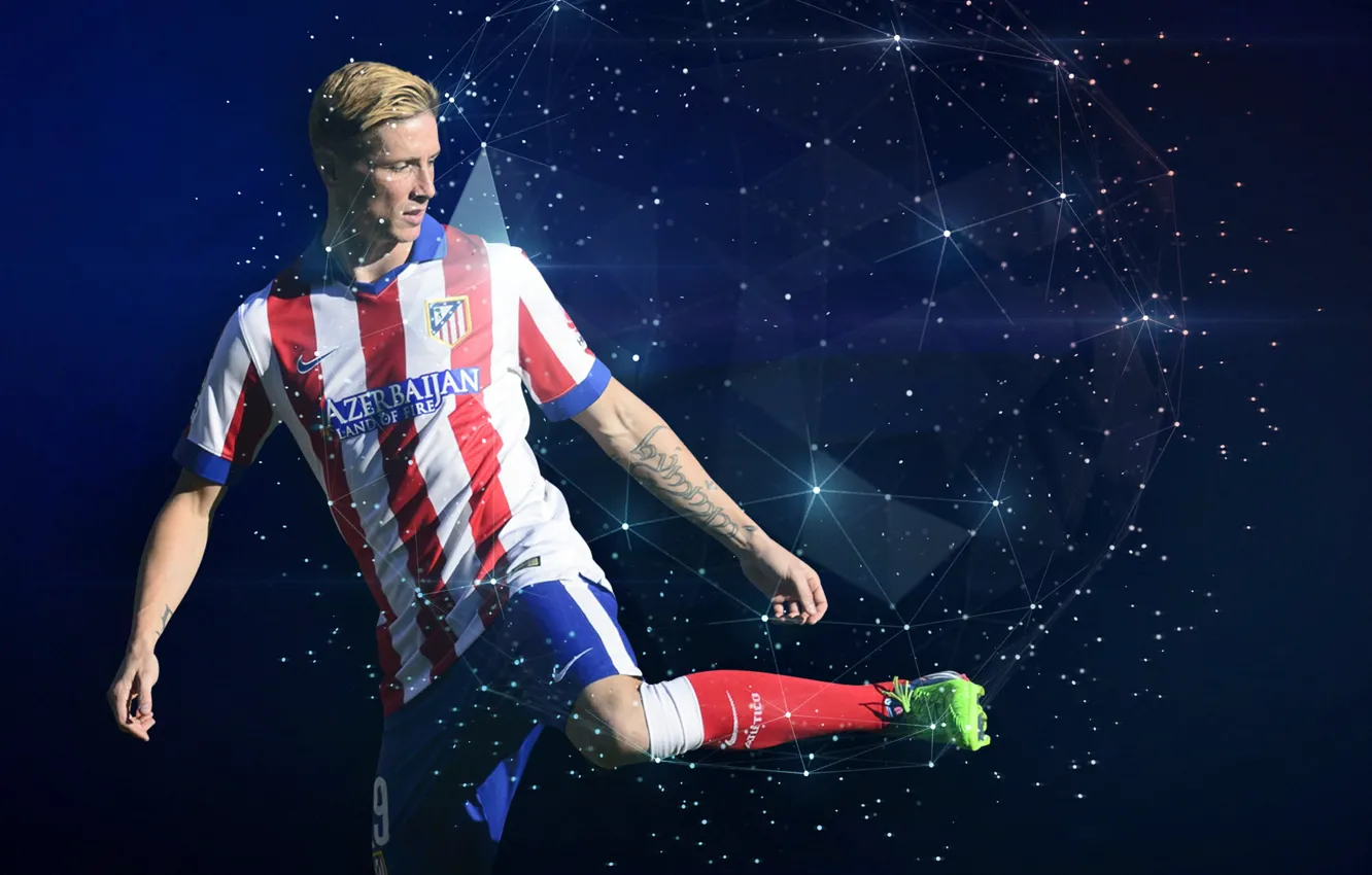 Photo wallpaper football, Fernando Torres, Spain, player, Sport, Atletico Madrid