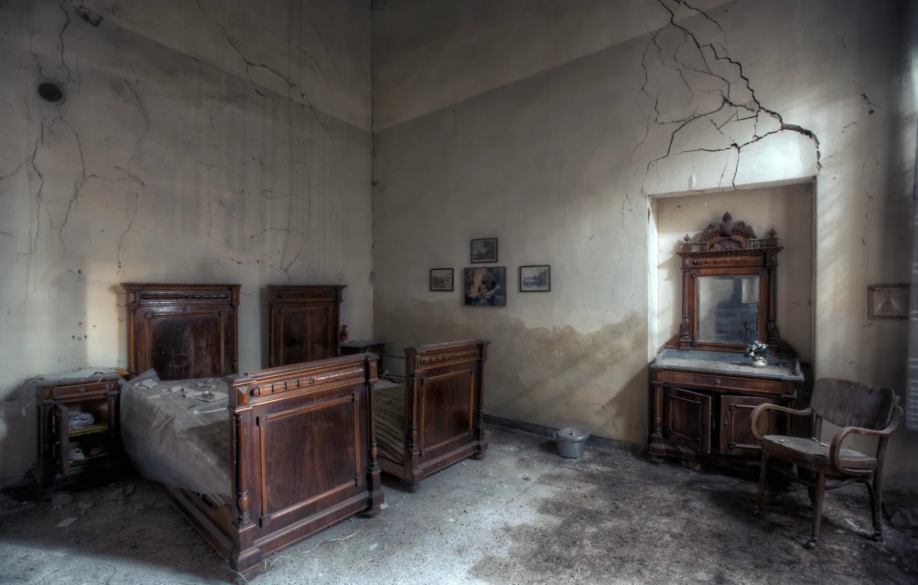 Photo wallpaper room, interior, bed