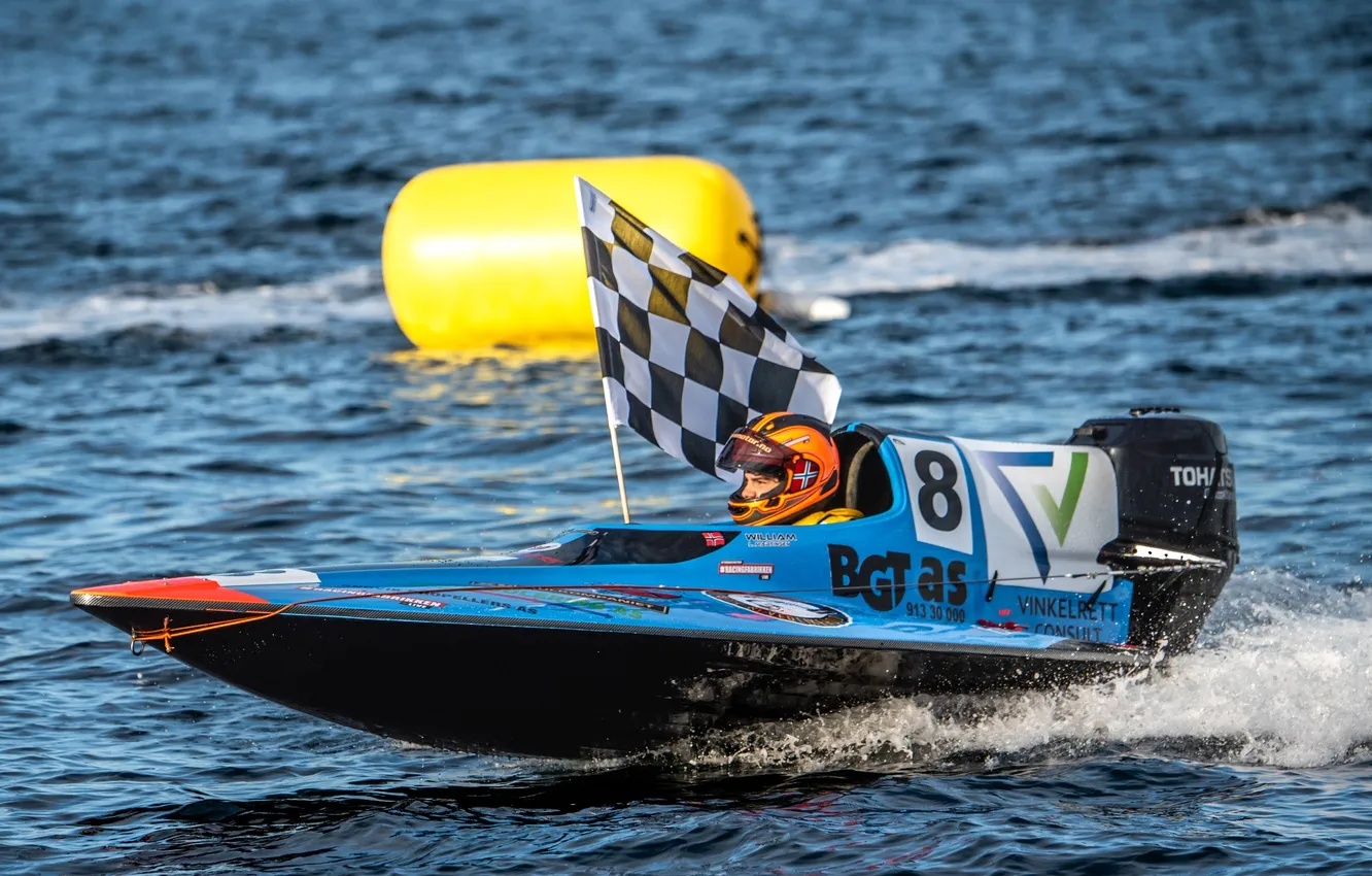 Photo wallpaper race, boat, speed