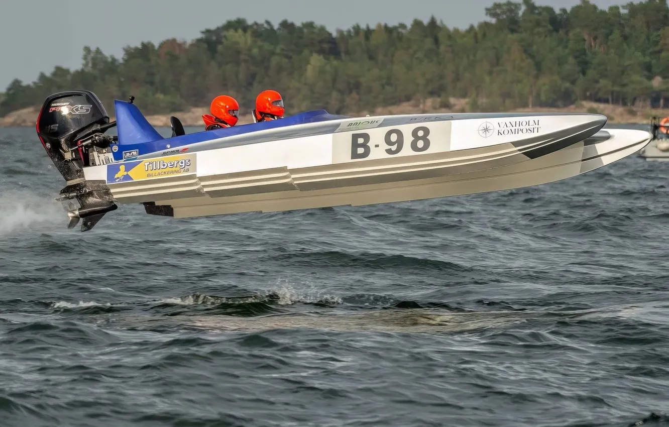 Photo wallpaper race, boat, speed