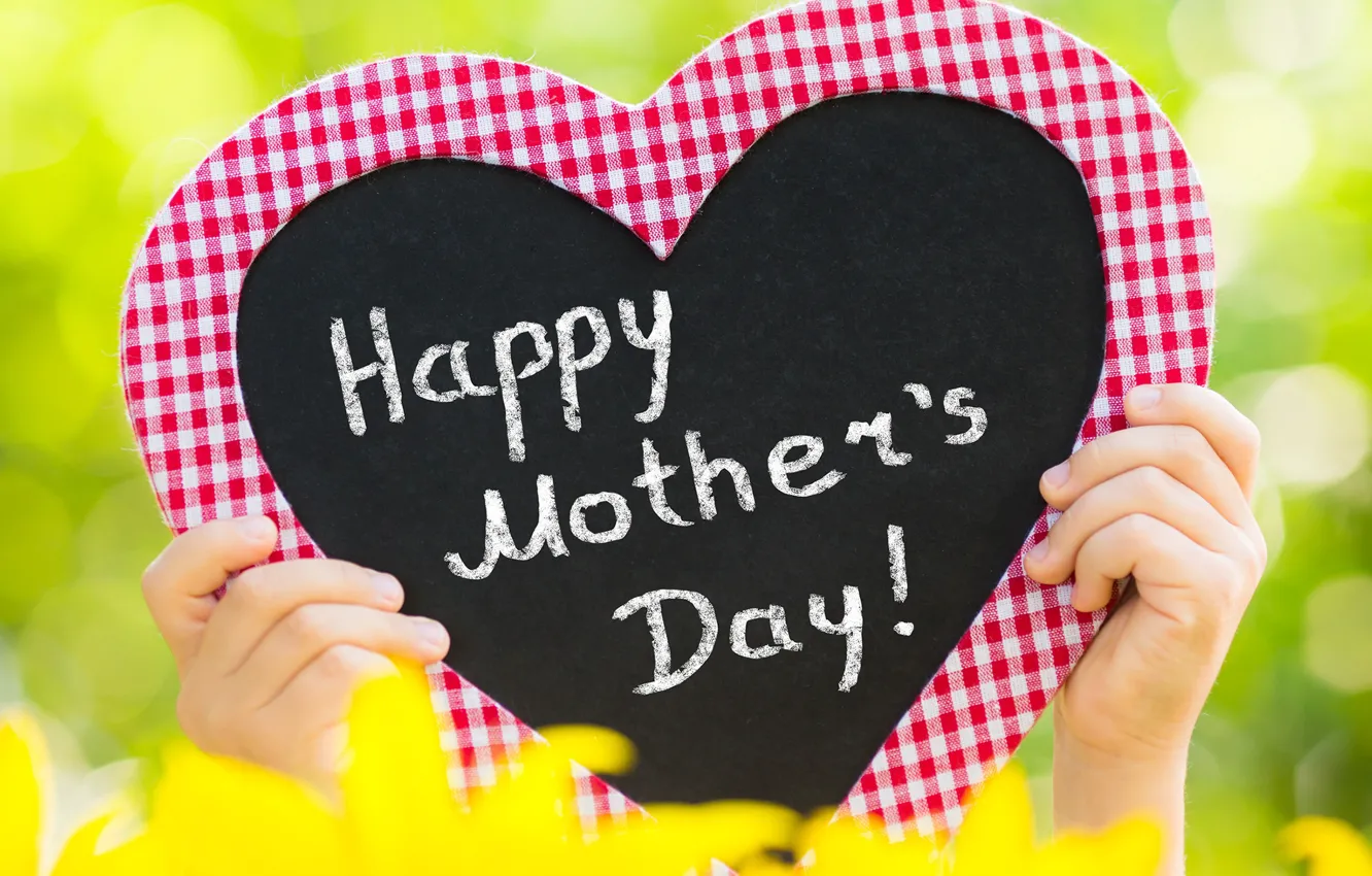 Photo wallpaper love, heart, hands, Mother's day, Mother's Day