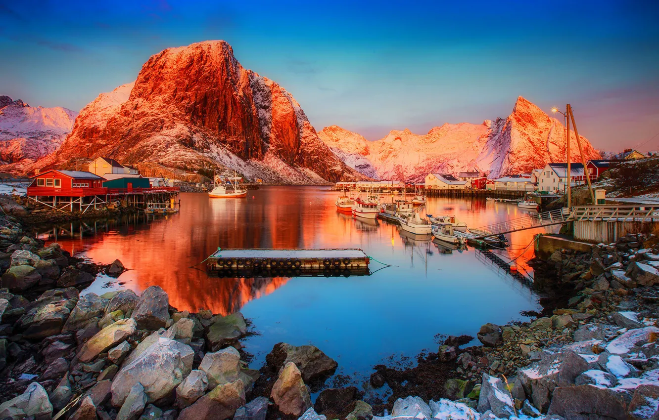 Photo wallpaper Norway, Norway, Lofoten