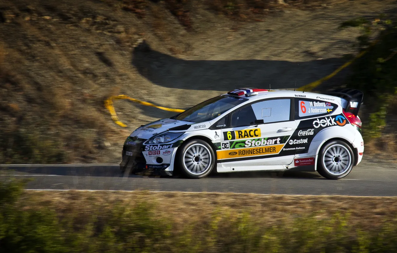 Photo wallpaper machine, speed, Ford, side view, WRC, Rally, Rally, Fiesta