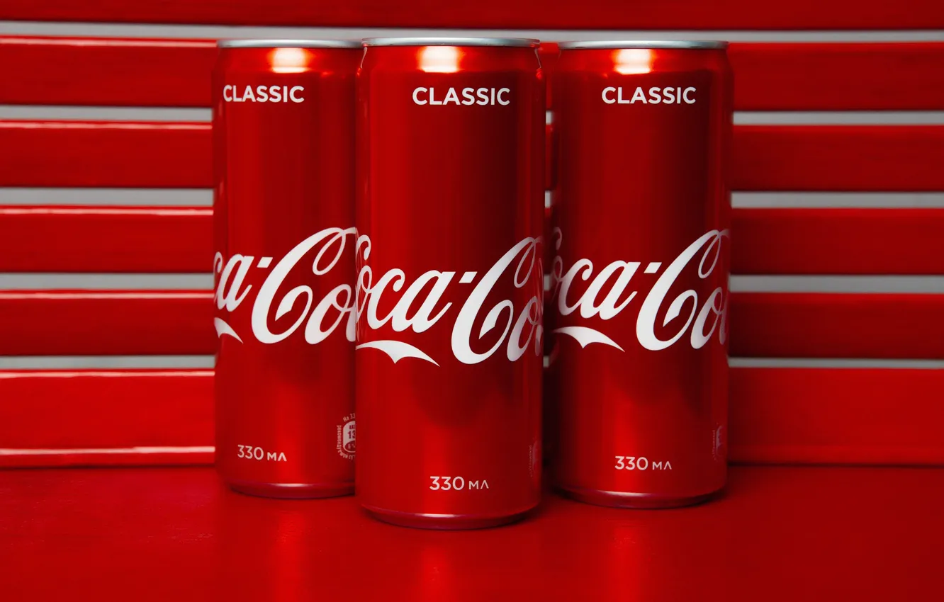 Photo wallpaper jars, drink, Coca-Cola, Coca-Cola