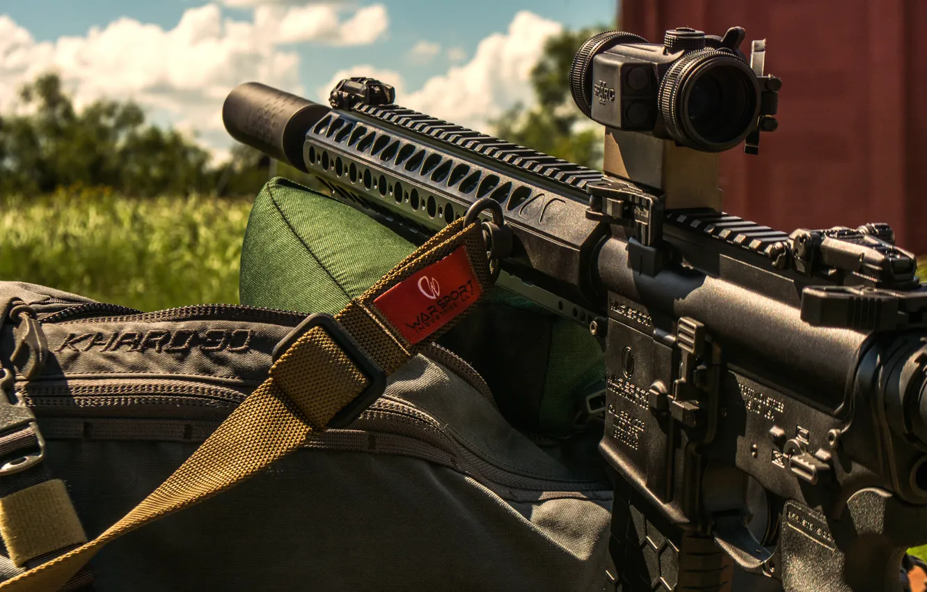 Photo wallpaper weapons, sight, assault rifle