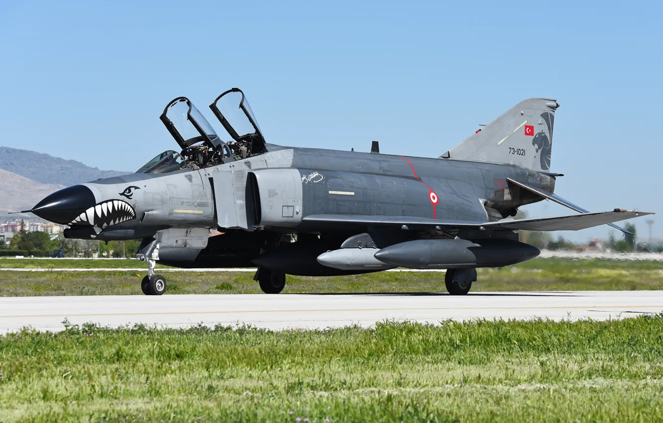 Photo wallpaper fighter, multipurpose, Phantom II, McDonnell Douglas, F-4E, Phantom II