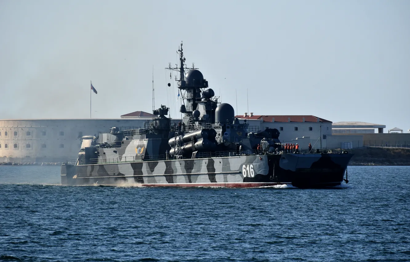 Photo wallpaper ship, rocket, Sandstorm, Sevastopol
