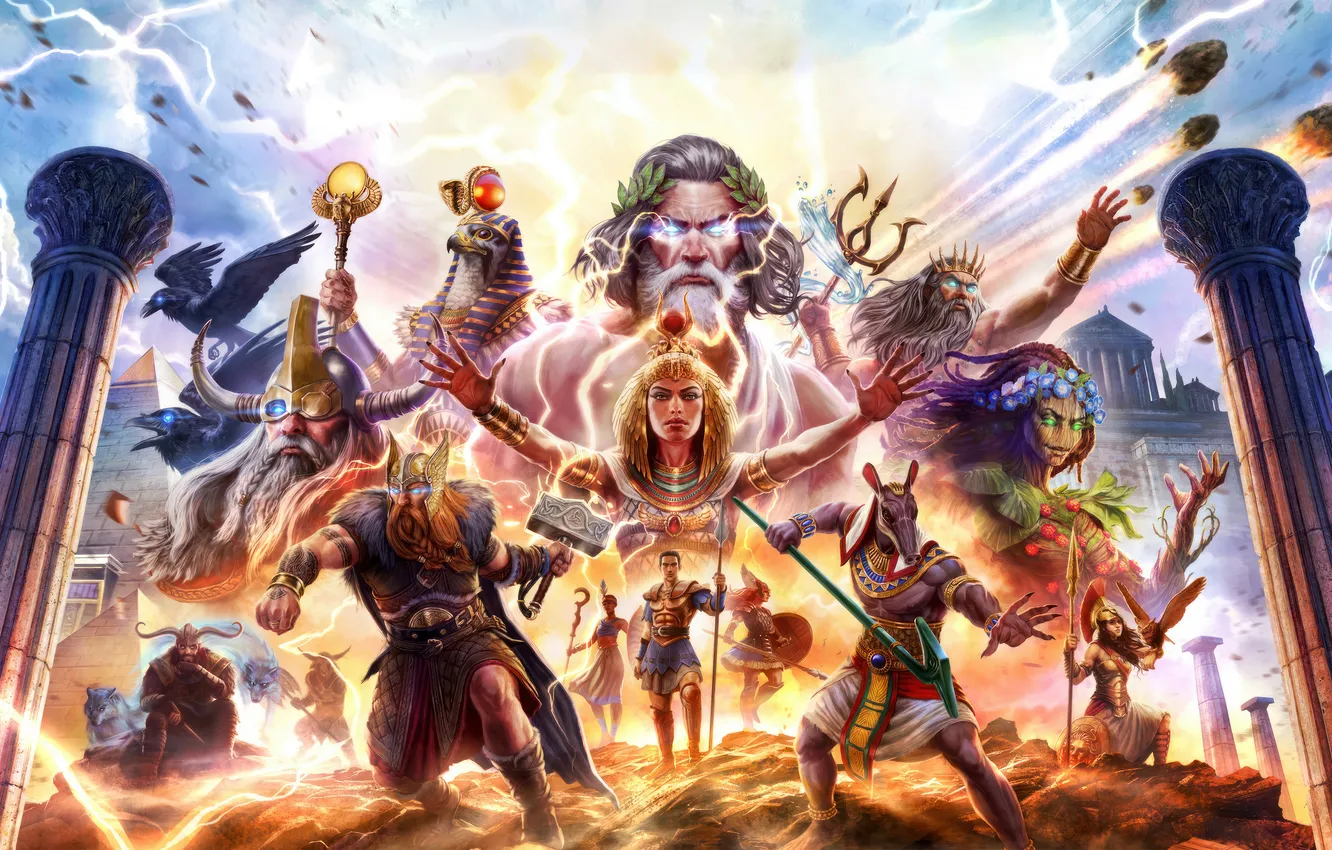 Photo wallpaper Gods, power, Age of Mythology