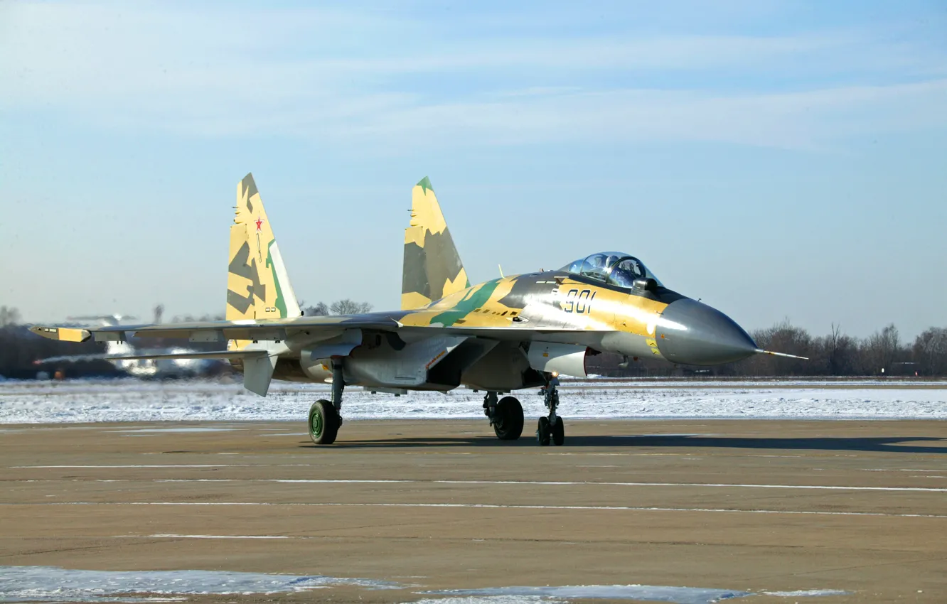 Photo wallpaper Fighter, Russia, Su-35
